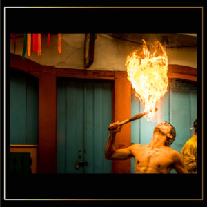 Torche en feu