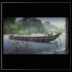 Barque et pluie