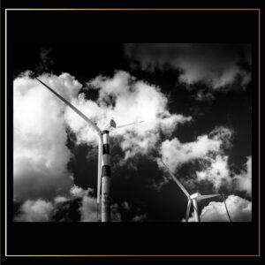 Éoliennes et nuages