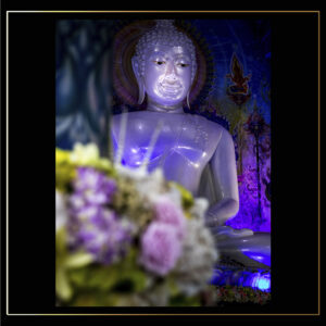 Offrande et statue
